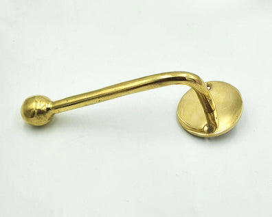 Handmade Unlacquered Brass Toilet Paper Holder - Minimalist Wall Mounted Bathroom HardwareWall Mounted Bathroom Hardware- Shop Artisan 