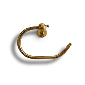 Unlacquered brass toilet paper holder 