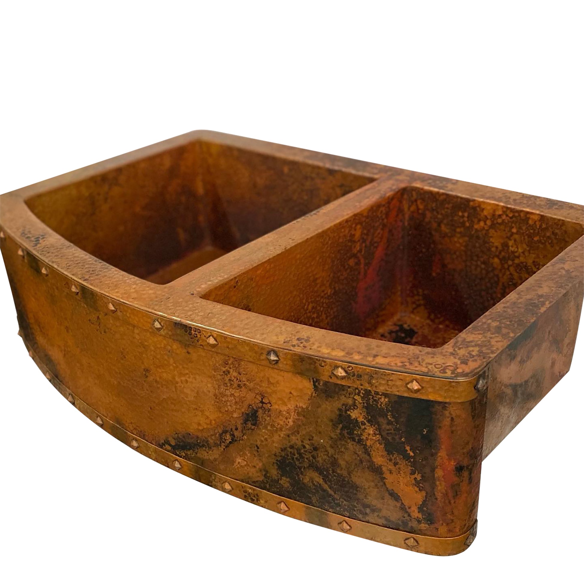 apron sink double bowl