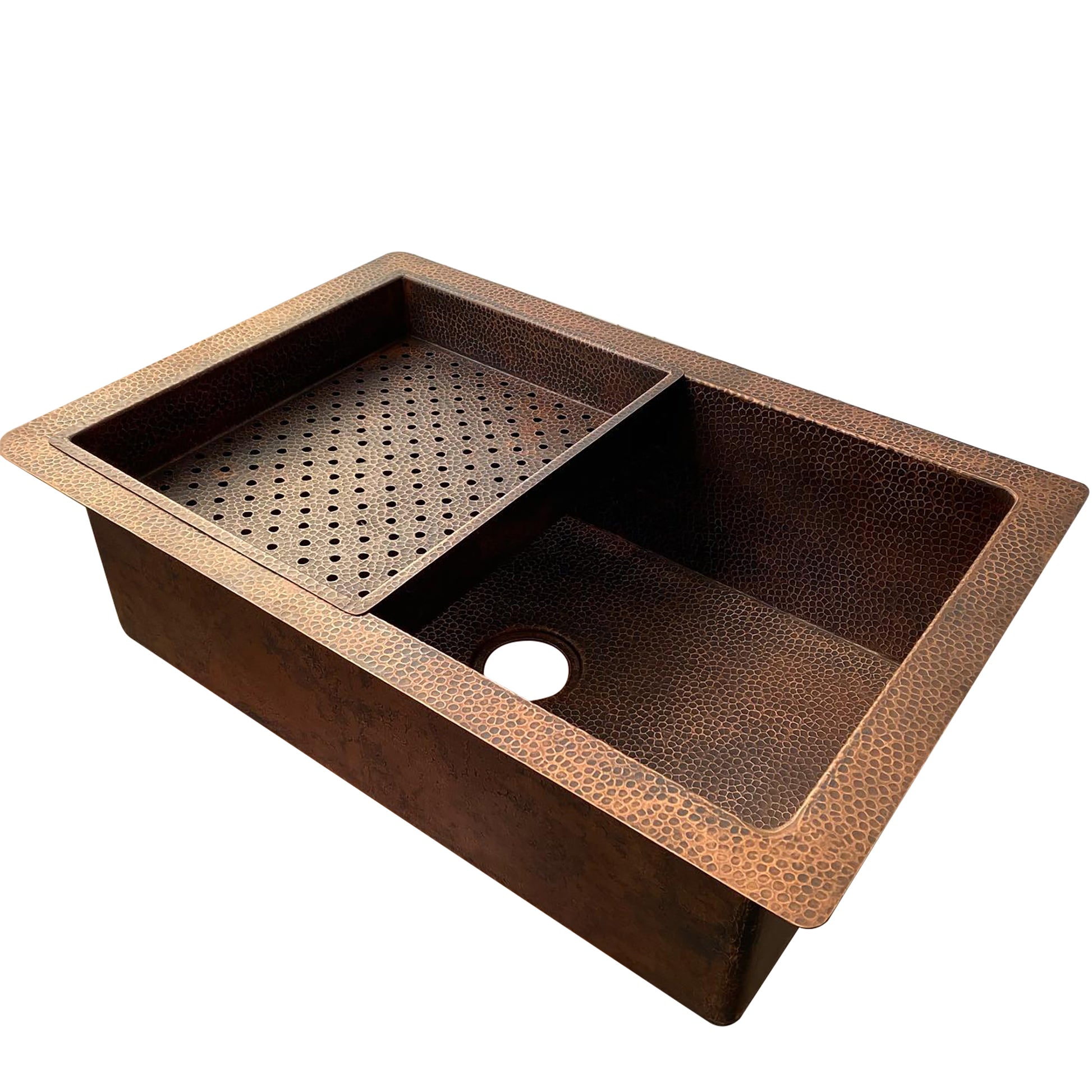 undermount copper kitchen sink