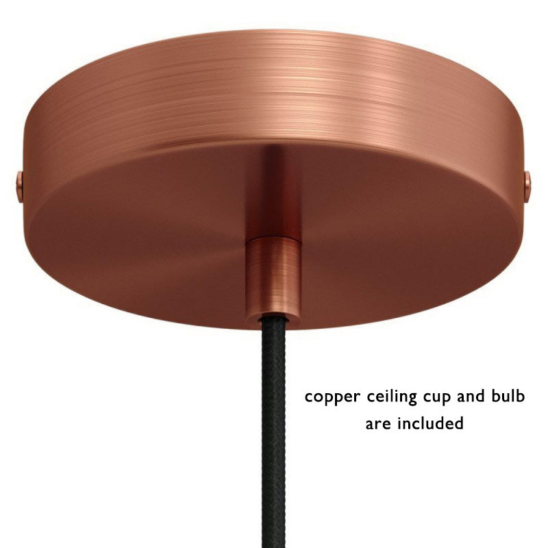 Verdigris Copper Farmhouse Kitchen Island Pendant Light - Zayian
