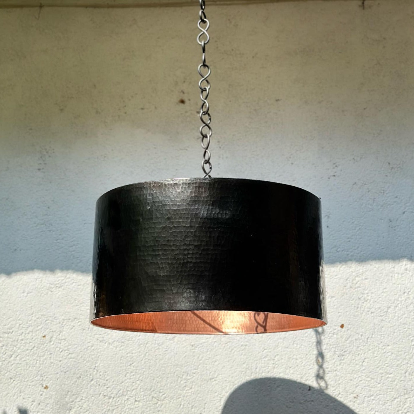 copper hanging light