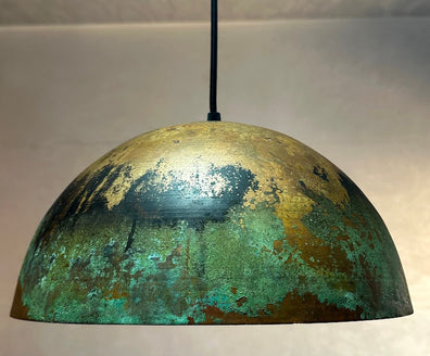 Handcrafted Copper Island Kitchen Lighting, Copper Dome Pendant Light FixtureHandcrafted Copper Island Kitchen Lighting, Copper Dome Pendant Light Fixture