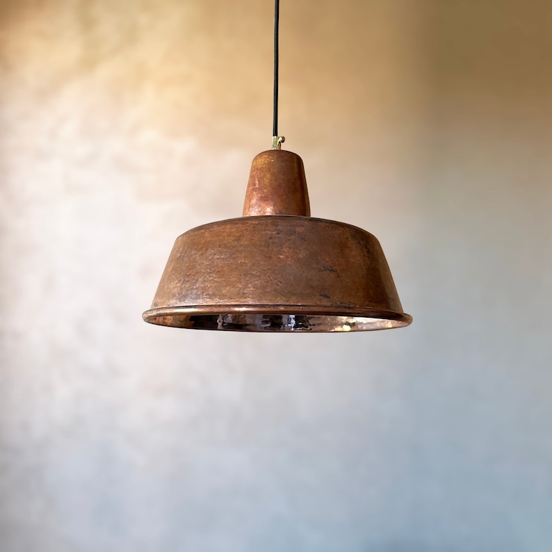 copper ceiling light