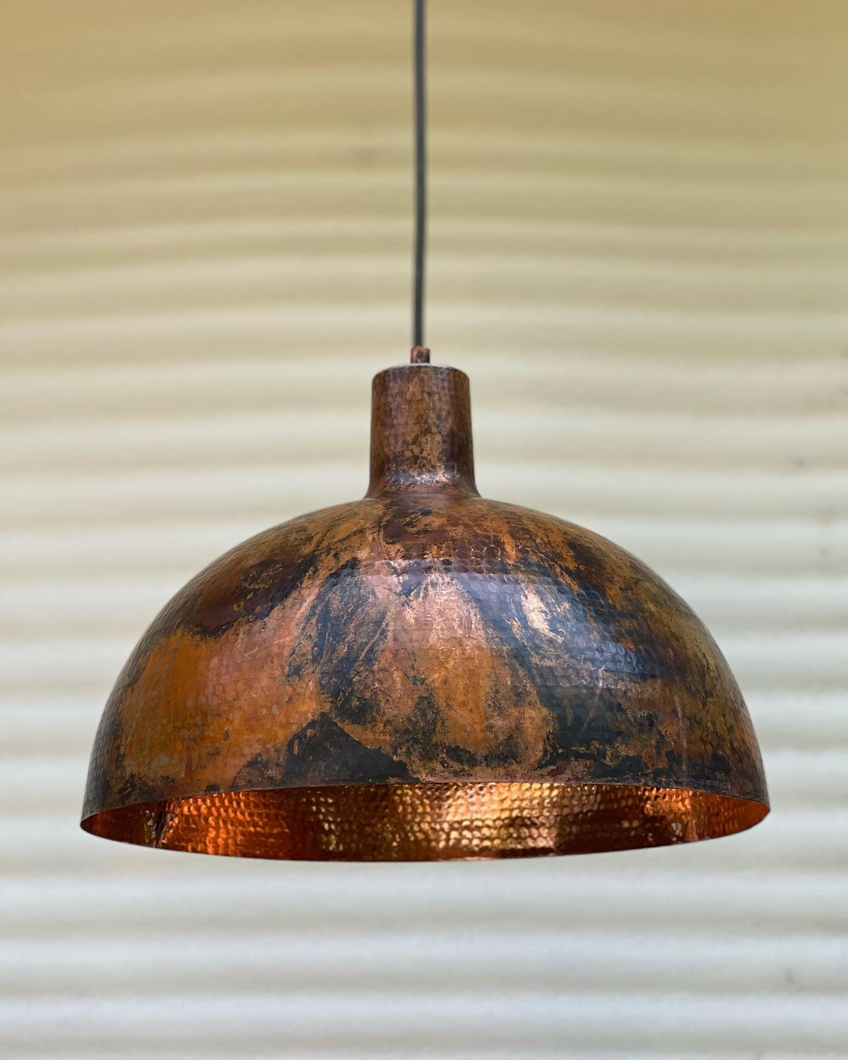 Rustic Copper Lights Rustic Hanging Light - Copper farmhouse lighting pendant - Zorva | Zayian