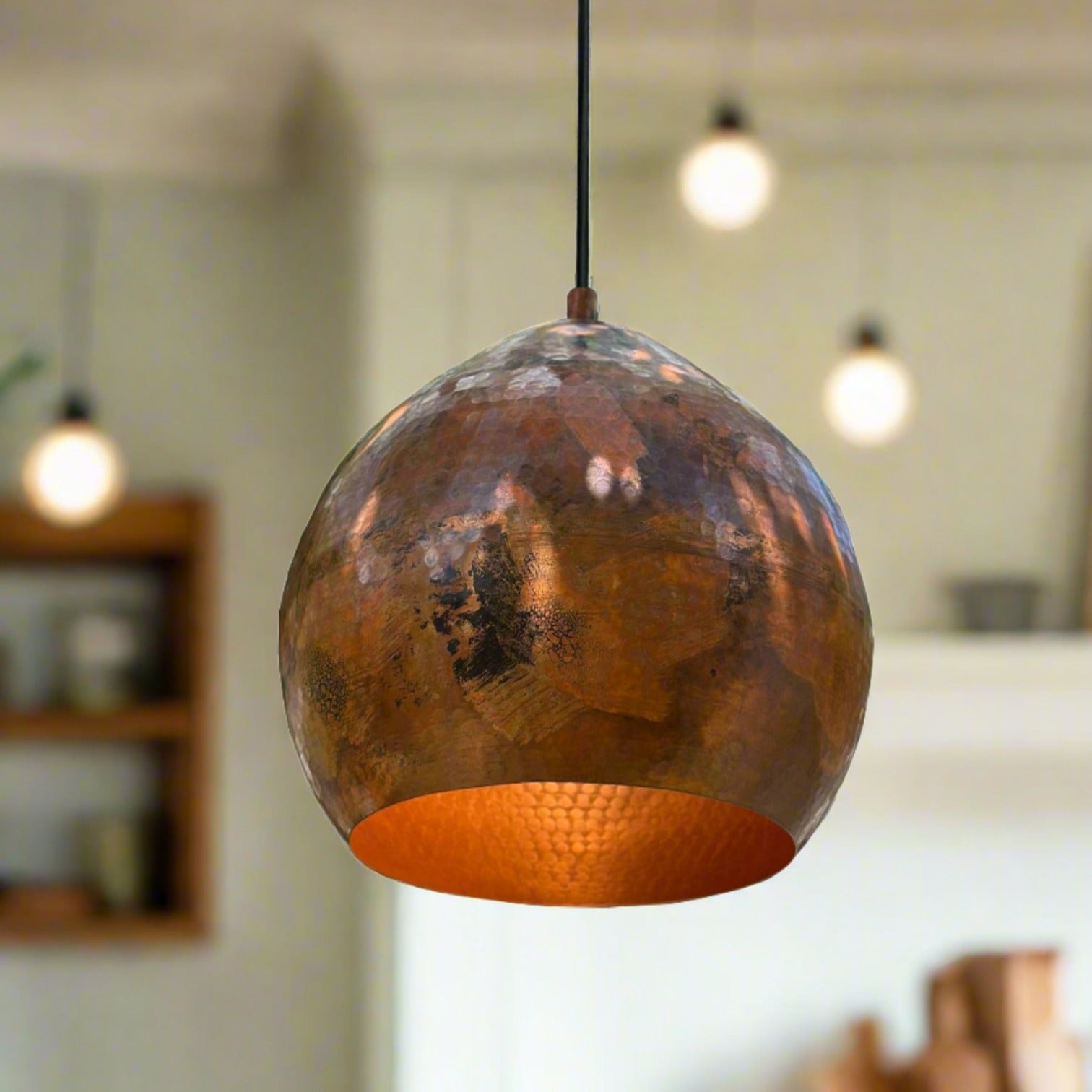 Copper Handmade pendant Light - Copper Lamp Shade - Zyla - Zayian