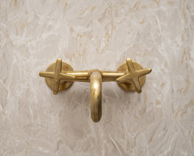 Unlacquered Brass Bathroom Tub Filler FaucetBeautifully Crafted Brass Bathroom Faucet | Free Delivery