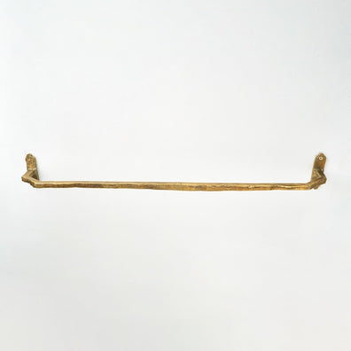 Handmade Brass Towel Rack - Rustic Wall Mounted Bathroom BarHandmade Brass Towel Rack - Rustic Wall Mounted Bathroom Bar