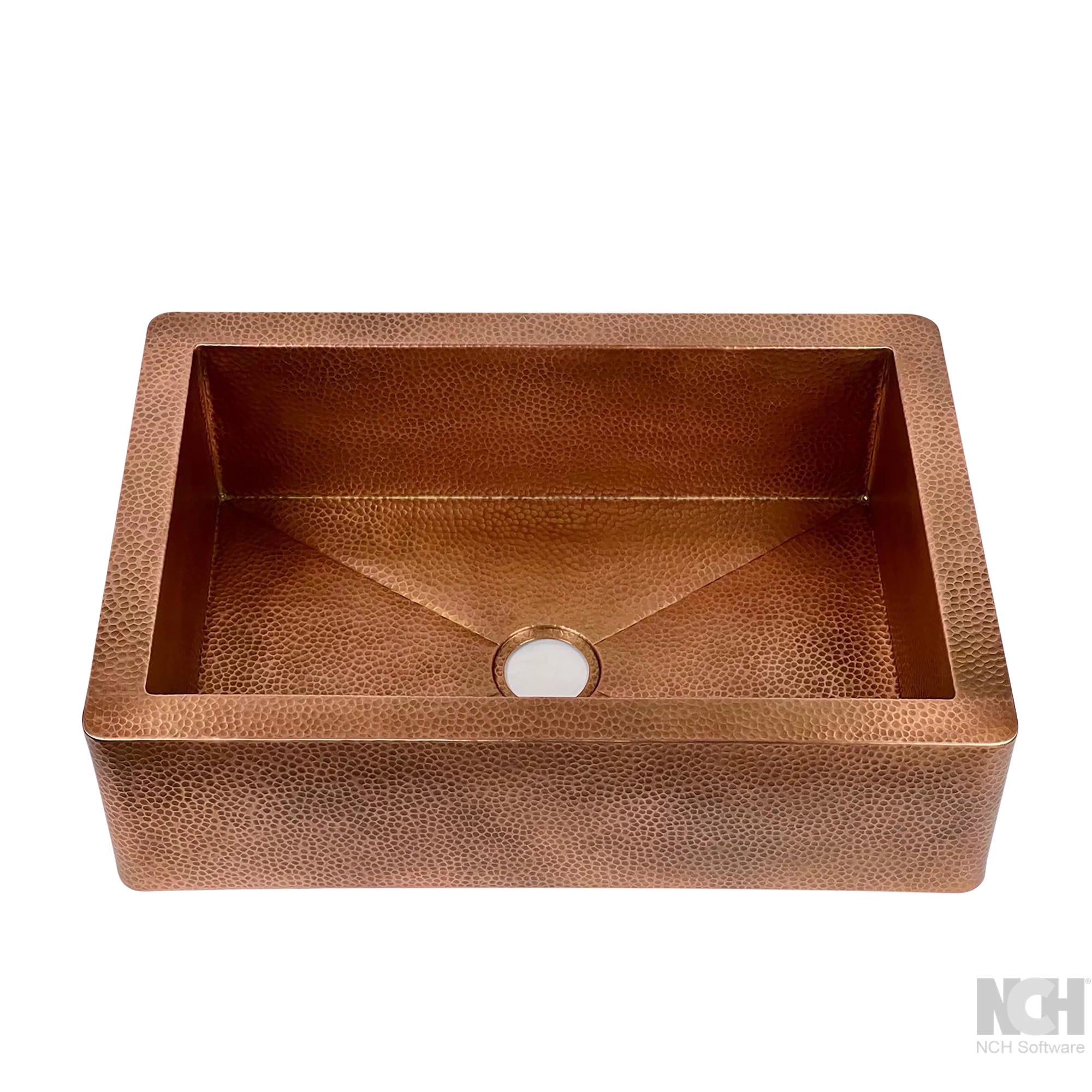 Single Apron Copper Farmhouse Sink -Lona