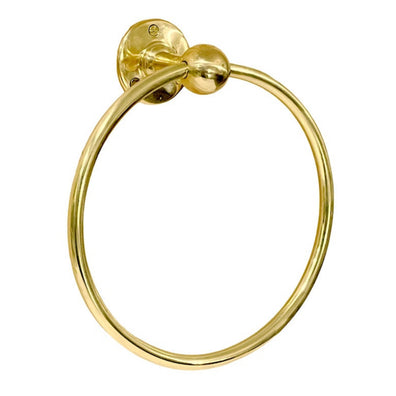 Unlacquered Brass Towel Holder Ring For Bathroom And KitchenUnlacquered Brass Towel Holder Ring - Versatile for Bathroom & Kitchen | Zayian