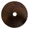 Hammered Copper Round Pendant Light Shade Zayian