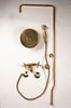 Ladda in bild i Galleri Viewer, Unlacquered Brass Shower System - Round Head Zayian