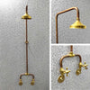 Solid Copper shower,  shower in Unlacquered Brass and Solid Copper Zayian