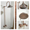 Copper Indoor and outdoor Shower System High Pressure with Round Shower Head