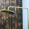 Indlæs billede i gallerifremviser, Solid Brass Bath Shower Mixer with Rigid Riser Kit 8&quot; Round Shower Head - Zayian