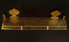 Handmade Solid Brass Hammered Floating Wall Shelf Zayian