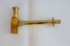 Afbeelding laden in Galerijviewer, Solid Brass water trap sink stopper with brass push up button Zayian