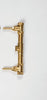 Unlacquered Brass Wall Mounted 3 Hole Bathroom Tub Filler Faucet Zayian