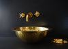 Load image into Gallery viewer, Artisanal Bathroom Basin in Unlacquered Brass Zayian 