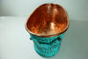 Indlæs billede i gallerifremviser, Large Oval Copper Beverage Tub with Handles , Copper Ice Bucket Zayian