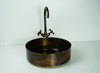 Load image into Gallery viewer, Rustic Brass round Vessel sink with Oil rubbed bronze Faucet Zayian
