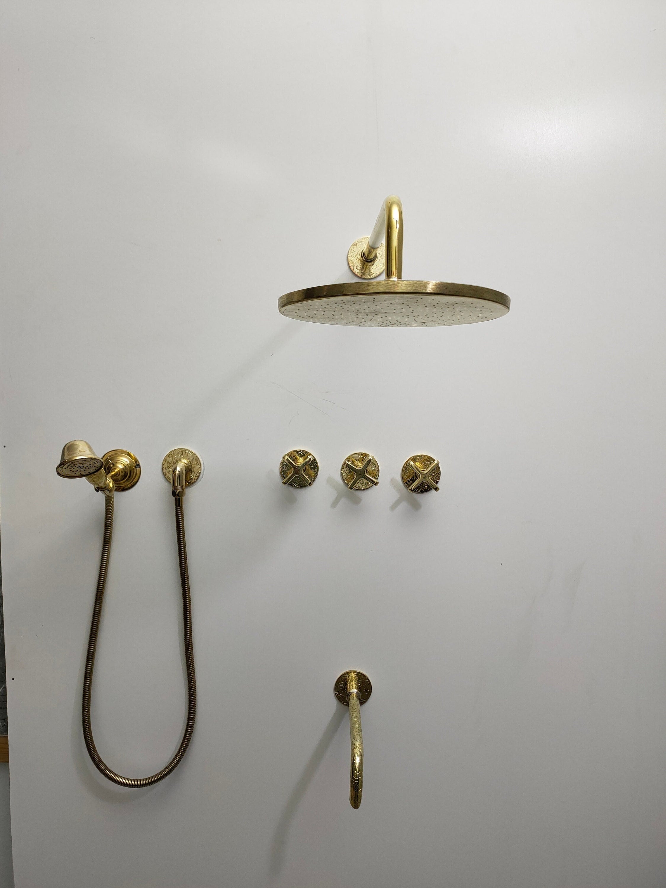 Solid Brass Exposed Shower Set