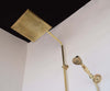 Charger l&#39;image dans la visionneuse de la galerie, Unlacquered Brass Exposed shower system with tub spout and Handheld Shower and Rain Shower Head - Zayian