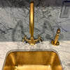 Solid Brass Faucet Bathroom Hot Cold Deck Mount Faucet Zayian