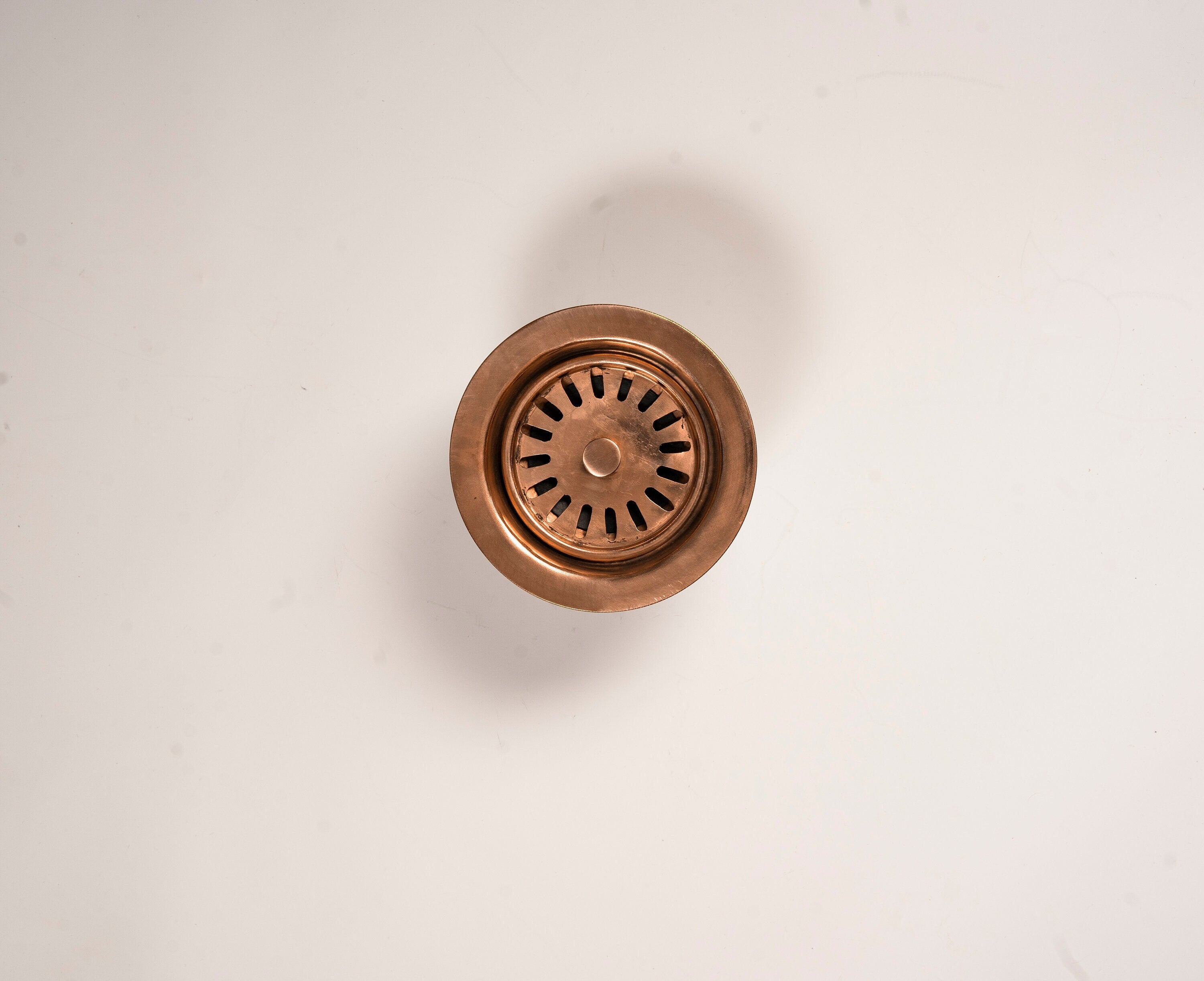 Copper Kitchen Sink Drain with a Basket Strainer Zayian