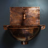 Indlæs billede i gallerifremviser, Copper vessel sink wall mount
