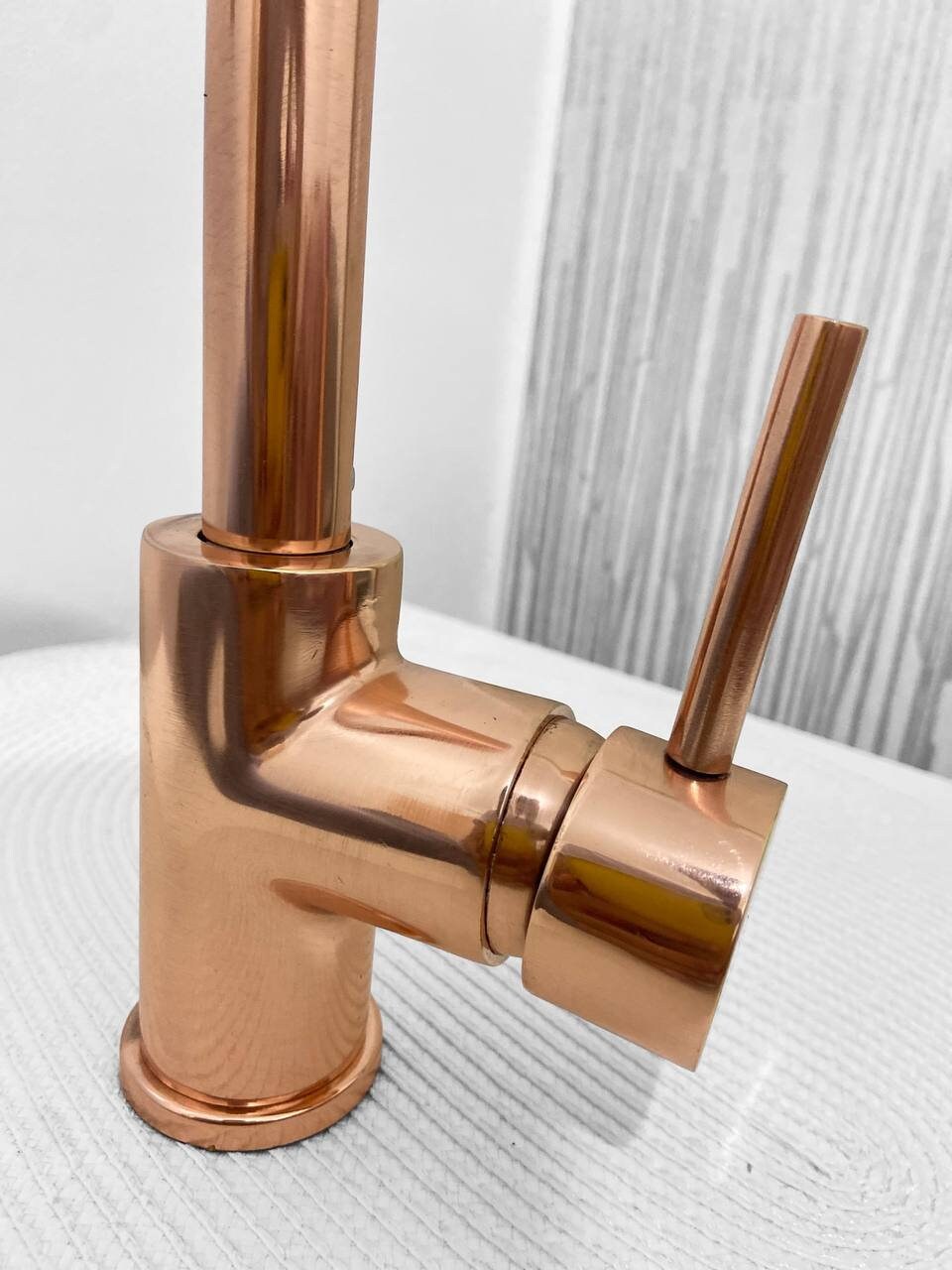 Copper Kitchen Mixer Tap Single Handle - Stylish and Functional Copper Faucet" - Zayian
