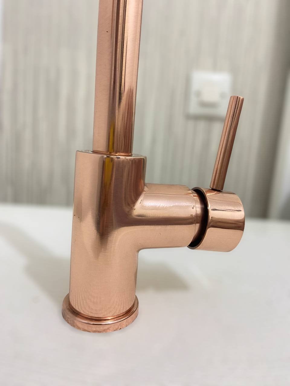 Copper Kitchen Mixer Tap Single Handle - Stylish and Functional Copper Faucet" - Zayian
