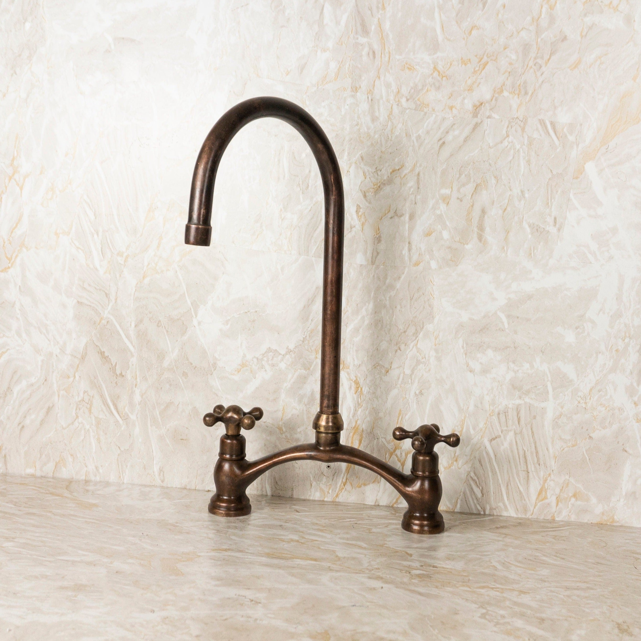 Aged Copper Kitchen Faucet Zayian 