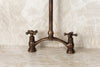 Laden Sie das Bild in den Galerie-Viewer, Oil Rubbed Bronze Two Handle Kitchen Faucet, Unlacquered Brass faucet for Kitchen Sink Farmhouse in different finishes - Zayian
