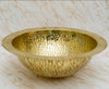 Unlacquered Brass Artisan Sink Zayain 
