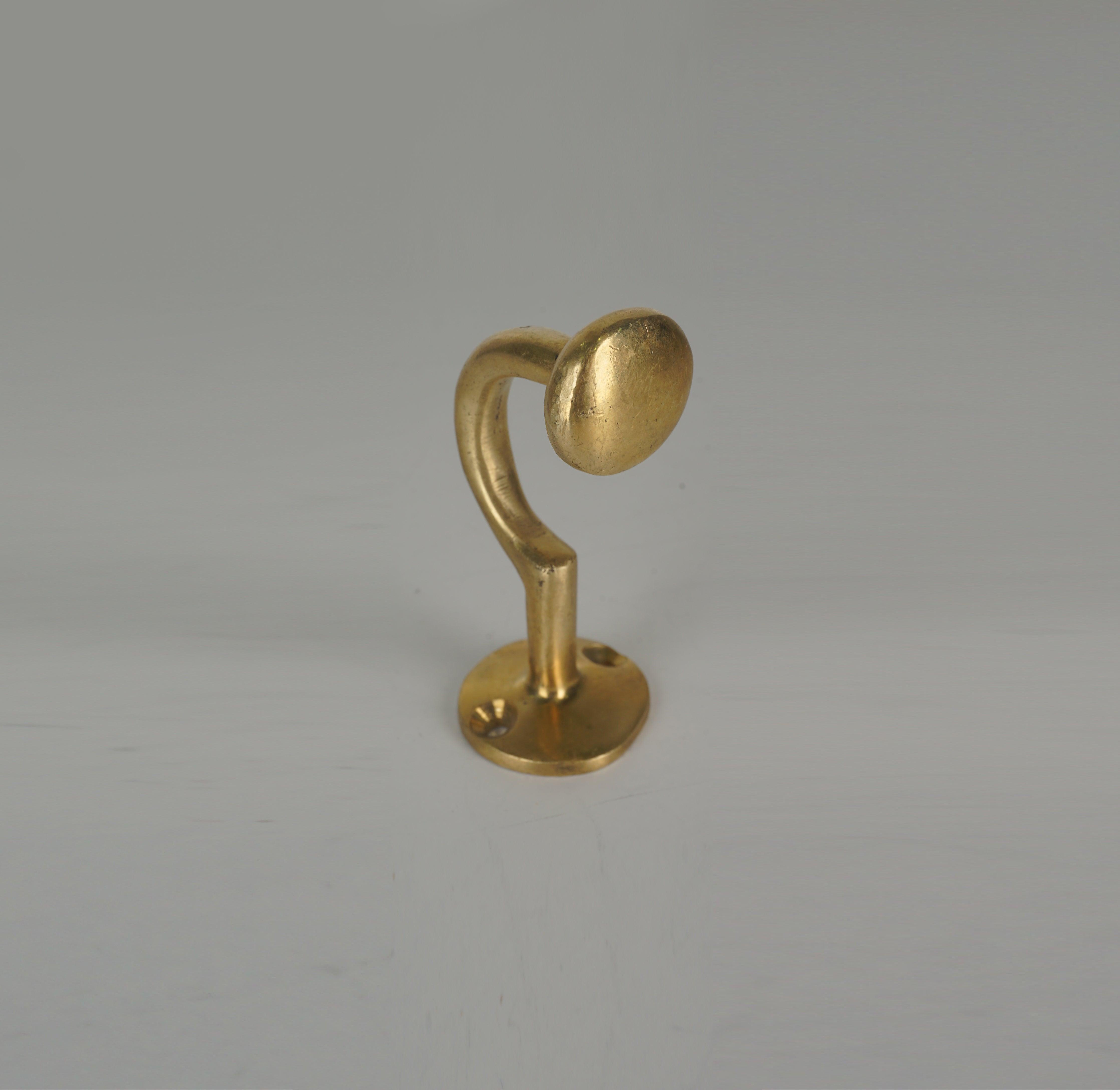 Set of Golden Handcrafted Solid Brass Wall Hooks Zayian