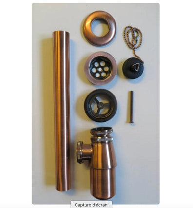 Oxidized Copper Wall Mounted Bathroom Sink With Mixer FaucetOxidized Copper Wall Mount Sink| Eco-Friendly & Long-Lasting