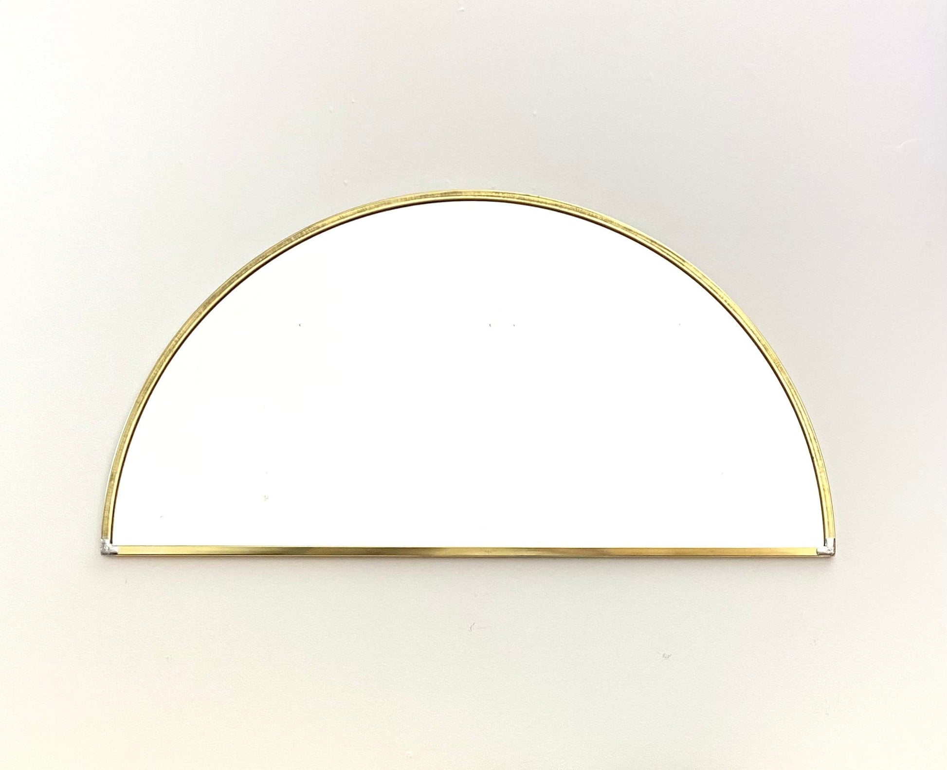 Italian Wavy Brass Mirror Zayian 
