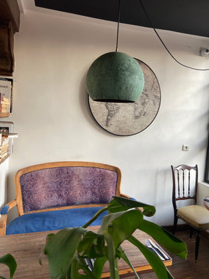 Oxidized Copper Rustic Pendant Light Zayian