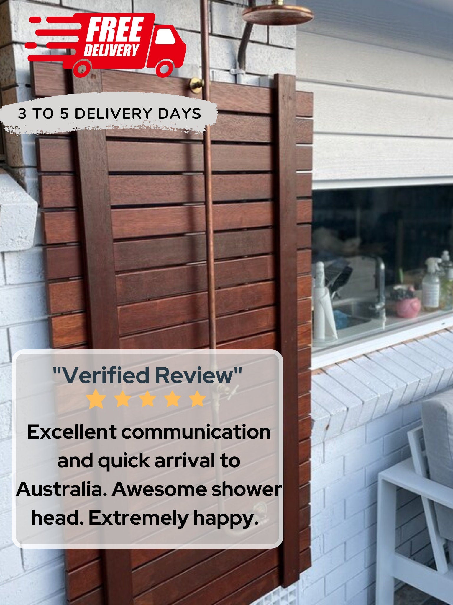 Unlacquered Copper Showerhead - Natural Copper Rain Shower Head - Zayian