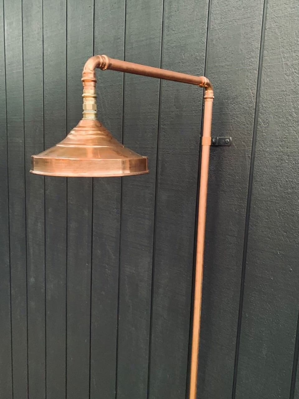 Rustic outdoor shower