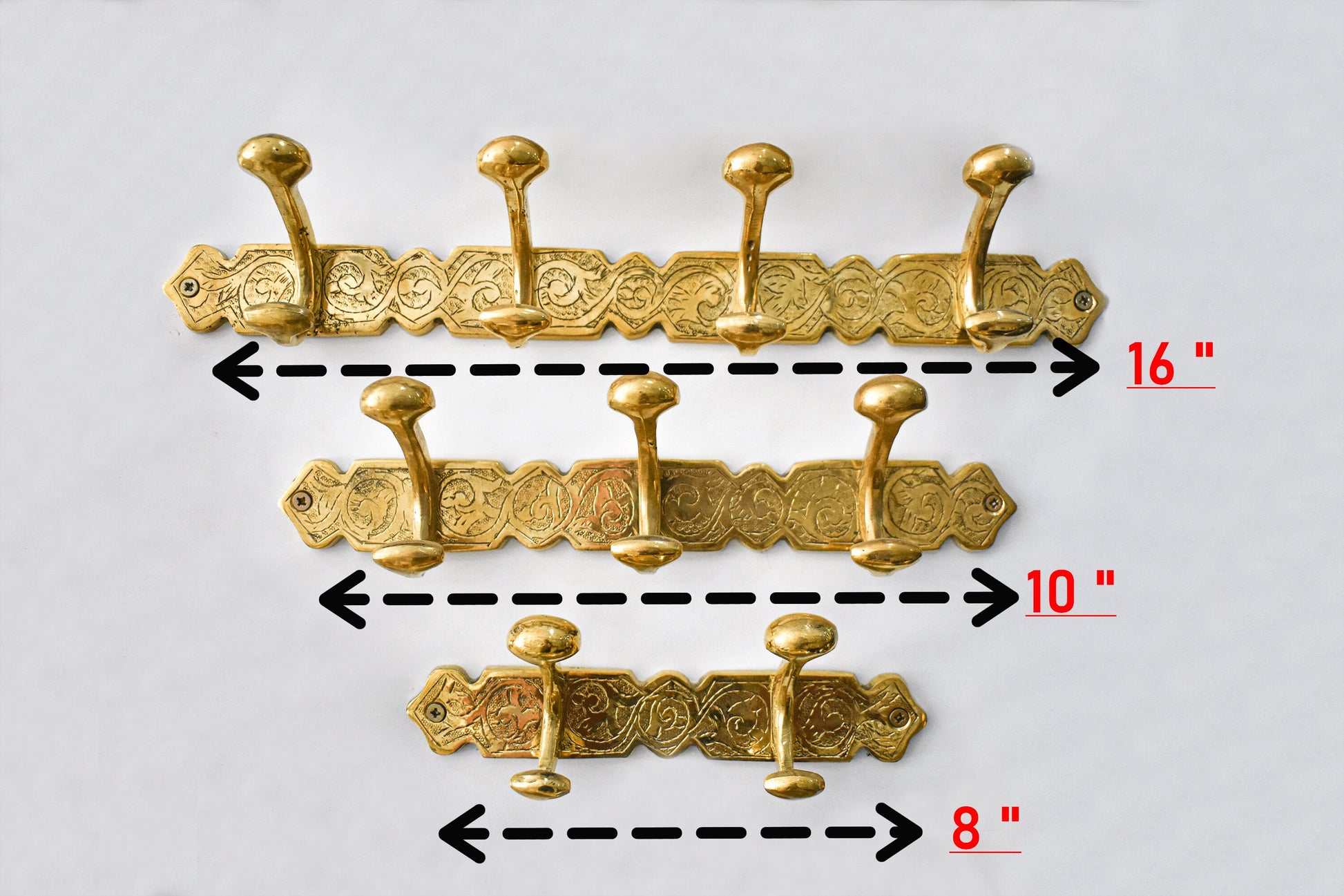 Mystical Brass Clothes Hooks Holder