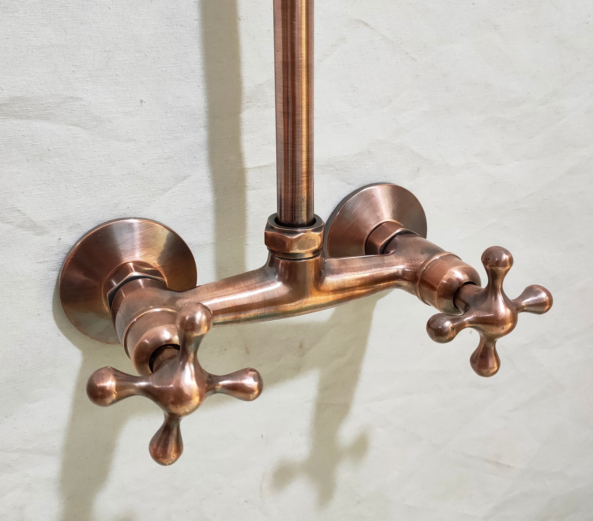 Copper Indoor and outdoor Shower System High Pressure with Round Shower Head Zayian