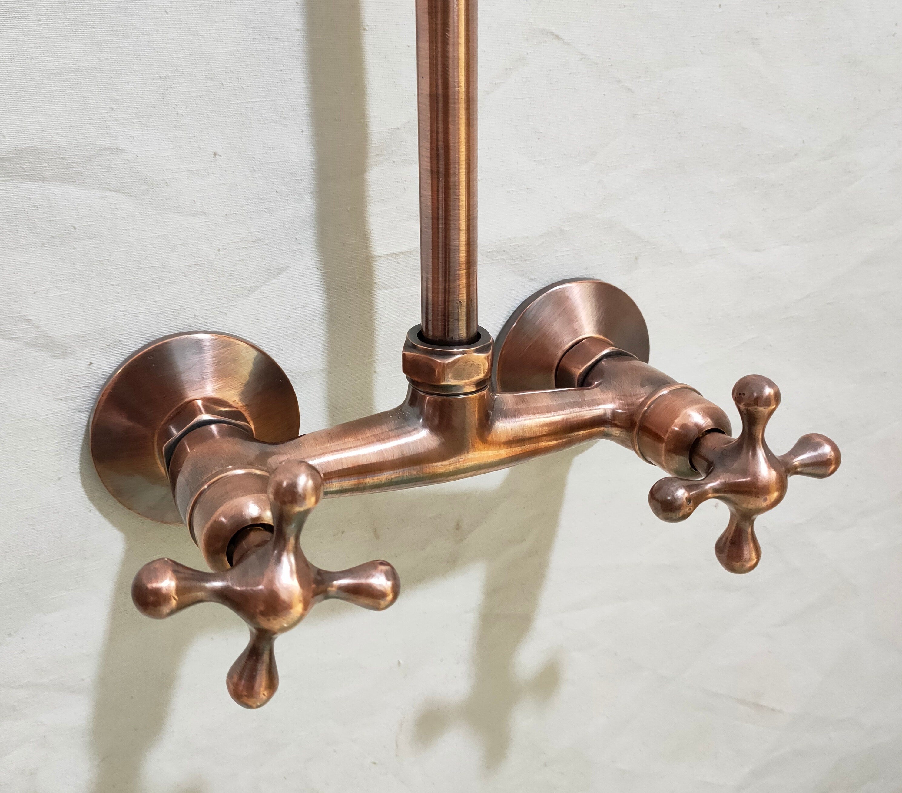 Copper Indoor and outdoor Shower System High Pressure with Round Shower Head Zayian