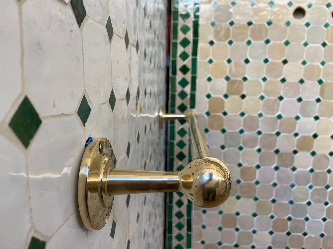 Unlacquered Solid Brass Towel Rail Zayian 