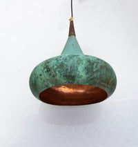 Vintage Copper Ceiling Light , Copper Pendant Lights For Kitchen Island - Zayian