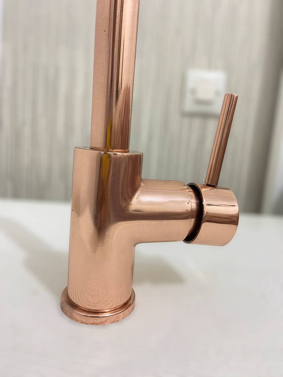 Copper Kitchen Mixer Tap Single Handle - Stylish and Functional Copper Faucet" - Zayian