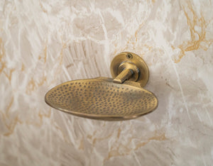 Vintage Style Hammered Solid Brass Wall Mounted Bath Shower Soap Dish Holder Bathroom Accessories Zayian