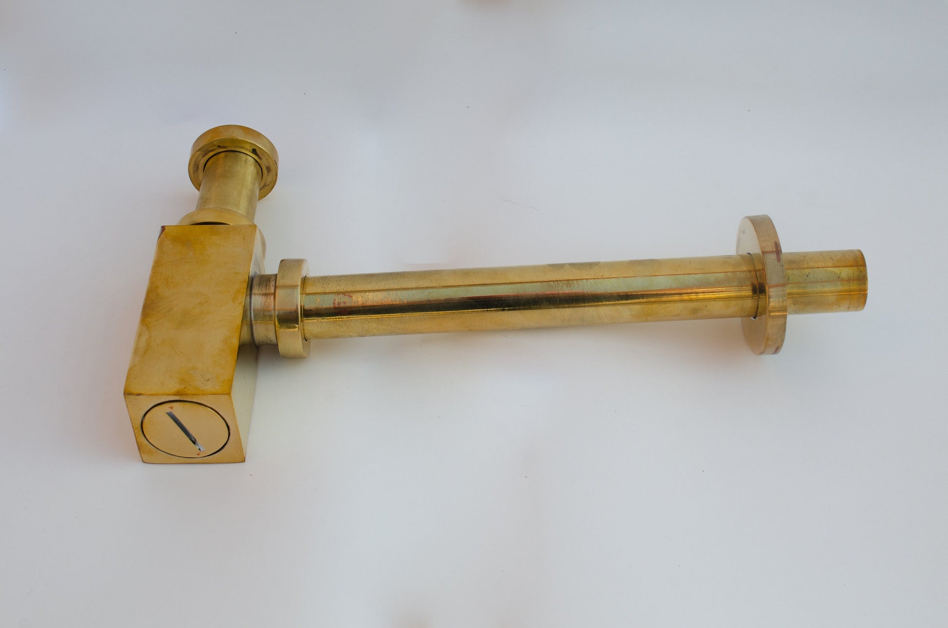 Solid Brass water trap sink stopper with brass push up button Zayian